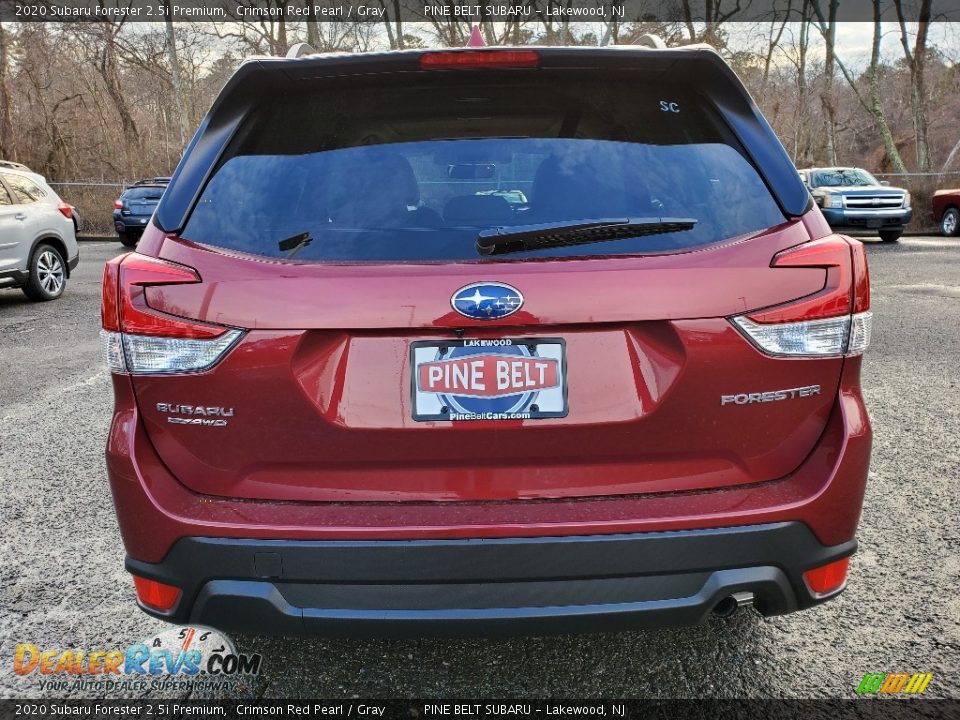 2020 Subaru Forester 2.5i Premium Crimson Red Pearl / Gray Photo #5