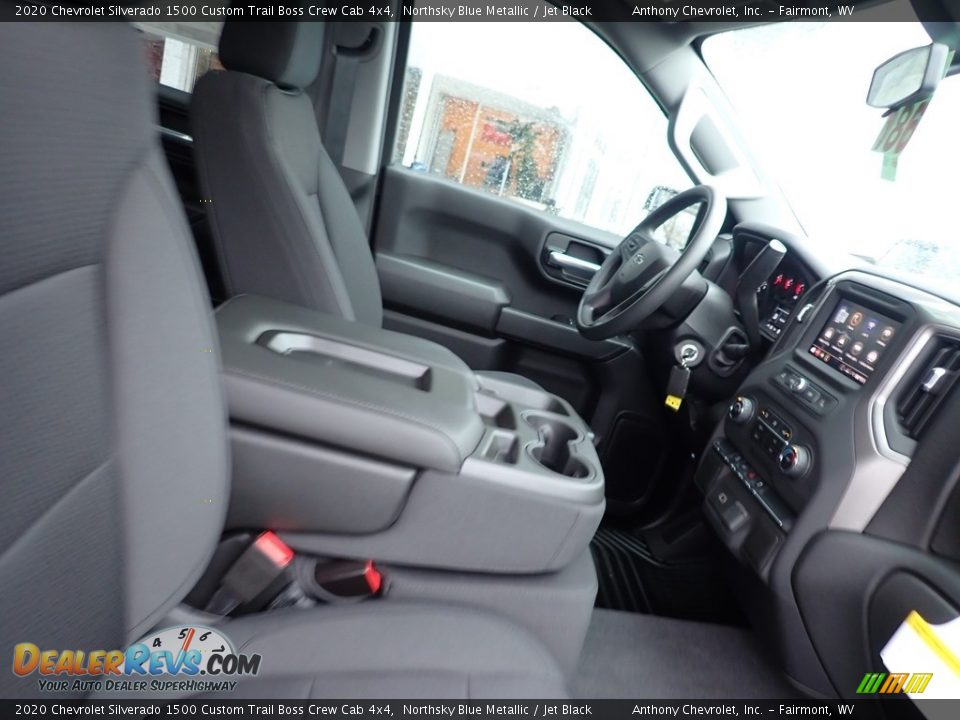 2020 Chevrolet Silverado 1500 Custom Trail Boss Crew Cab 4x4 Northsky Blue Metallic / Jet Black Photo #8