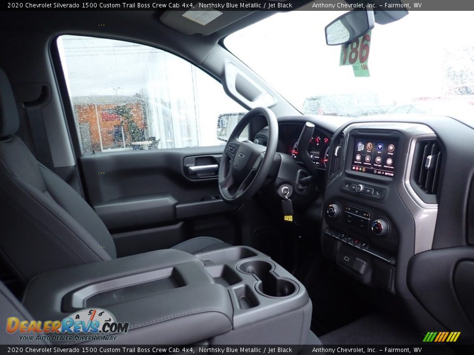 2020 Chevrolet Silverado 1500 Custom Trail Boss Crew Cab 4x4 Northsky Blue Metallic / Jet Black Photo #9