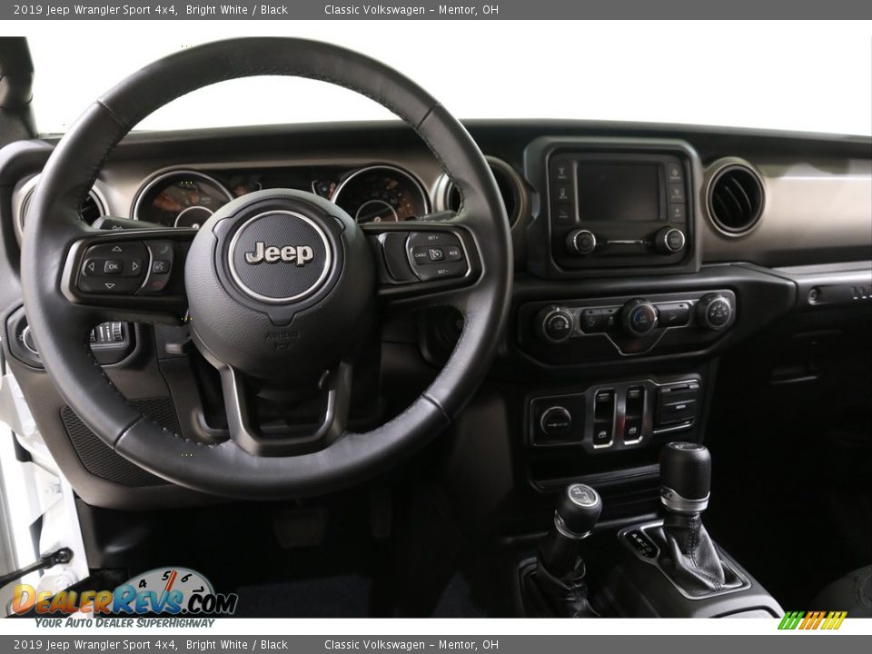 2019 Jeep Wrangler Sport 4x4 Bright White / Black Photo #6