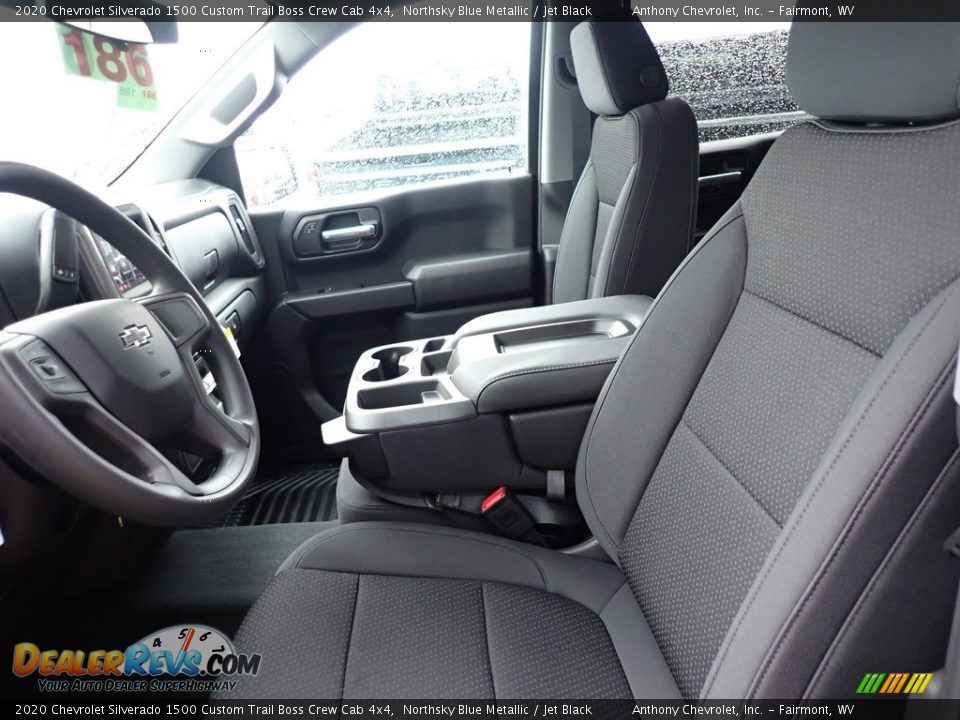 2020 Chevrolet Silverado 1500 Custom Trail Boss Crew Cab 4x4 Northsky Blue Metallic / Jet Black Photo #12
