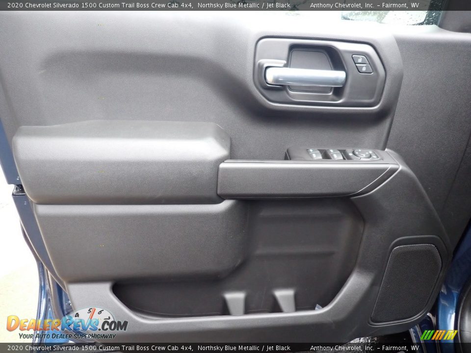 2020 Chevrolet Silverado 1500 Custom Trail Boss Crew Cab 4x4 Northsky Blue Metallic / Jet Black Photo #13