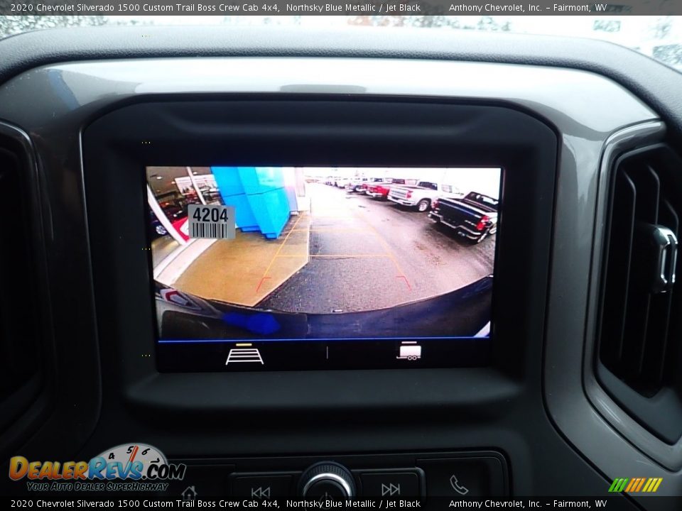 2020 Chevrolet Silverado 1500 Custom Trail Boss Crew Cab 4x4 Northsky Blue Metallic / Jet Black Photo #16