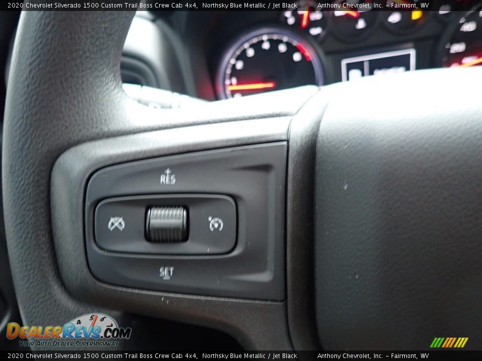 2020 Chevrolet Silverado 1500 Custom Trail Boss Crew Cab 4x4 Northsky Blue Metallic / Jet Black Photo #18