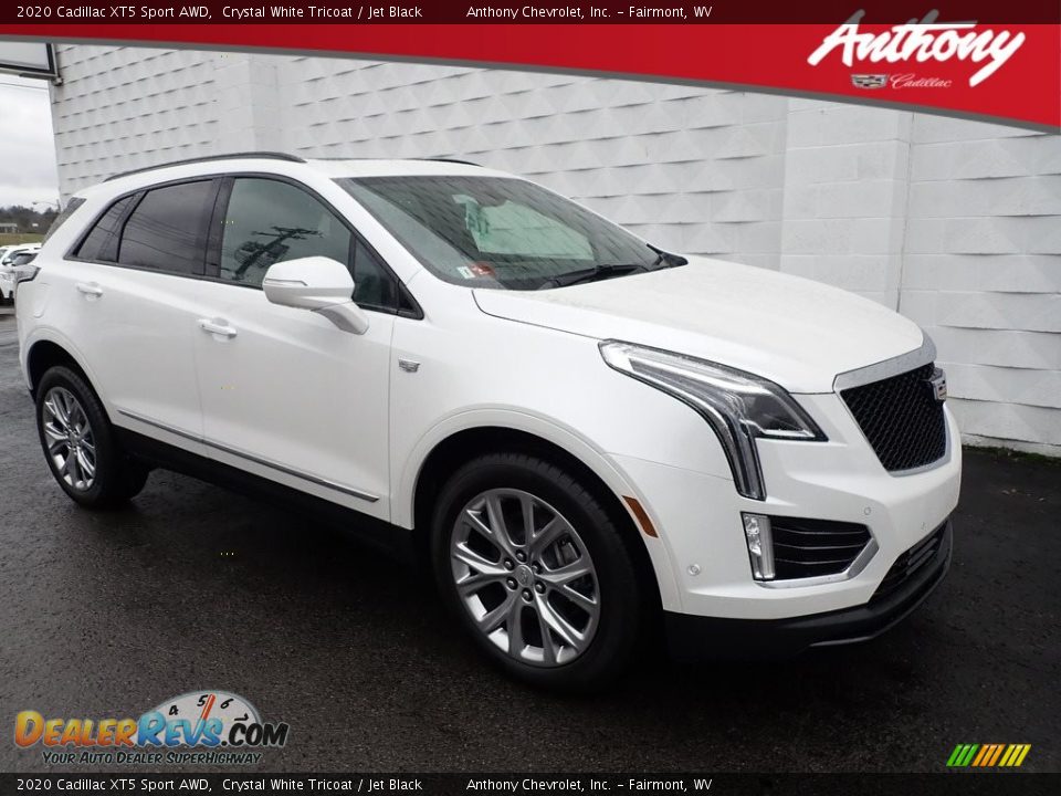 2020 Cadillac XT5 Sport AWD Crystal White Tricoat / Jet Black Photo #1