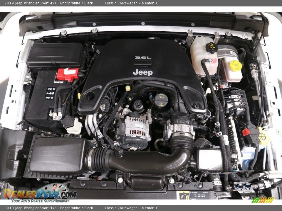 2019 Jeep Wrangler Sport 4x4 Bright White / Black Photo #19