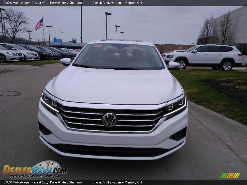 2020 Volkswagen Passat SEL Pure White / Shetland Photo #1