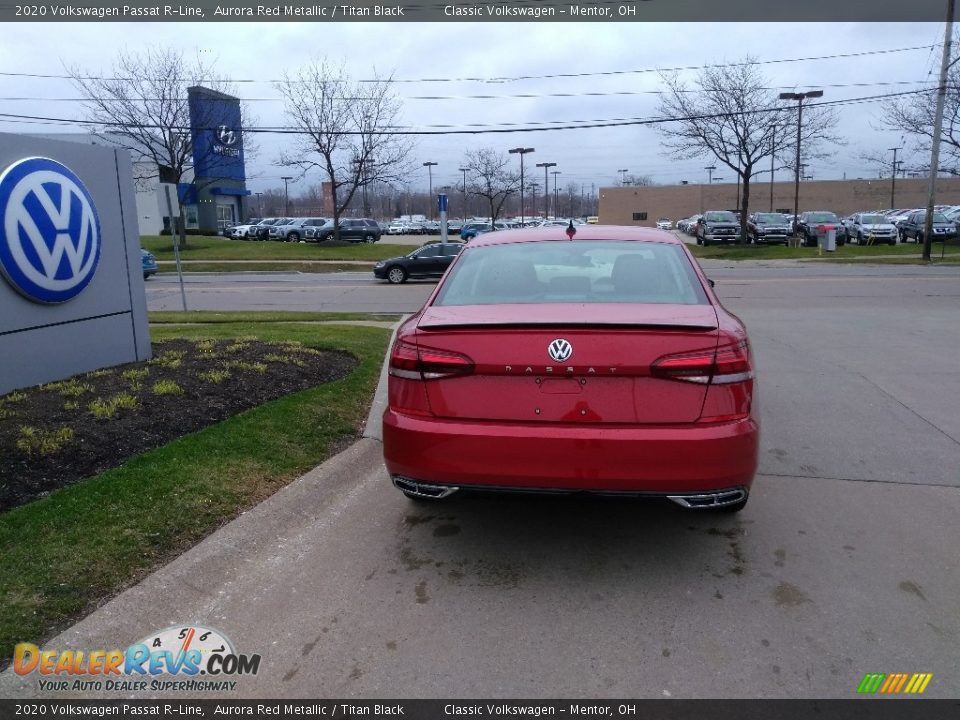2020 Volkswagen Passat R-Line Aurora Red Metallic / Titan Black Photo #5