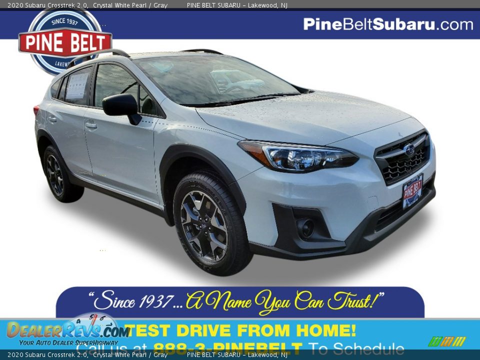 2020 Subaru Crosstrek 2.0 Crystal White Pearl / Gray Photo #1