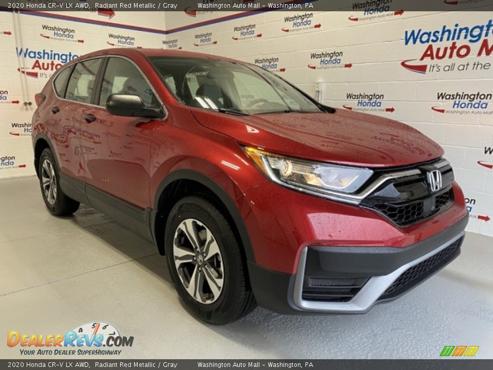2020 Honda CR-V LX AWD Radiant Red Metallic / Gray Photo #2