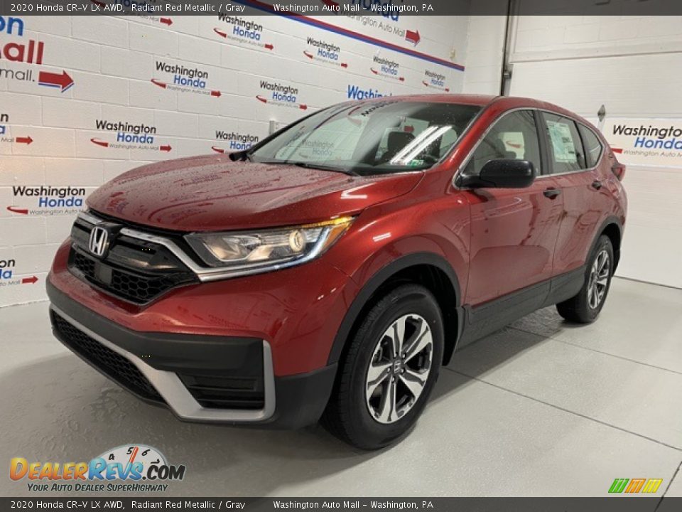 2020 Honda CR-V LX AWD Radiant Red Metallic / Gray Photo #4