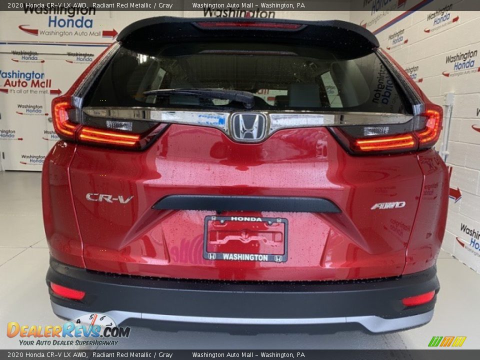 2020 Honda CR-V LX AWD Radiant Red Metallic / Gray Photo #7