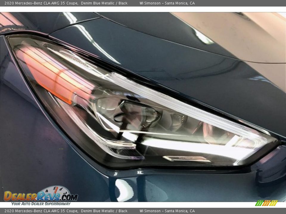 2020 Mercedes-Benz CLA AMG 35 Coupe Denim Blue Metallic / Black Photo #32