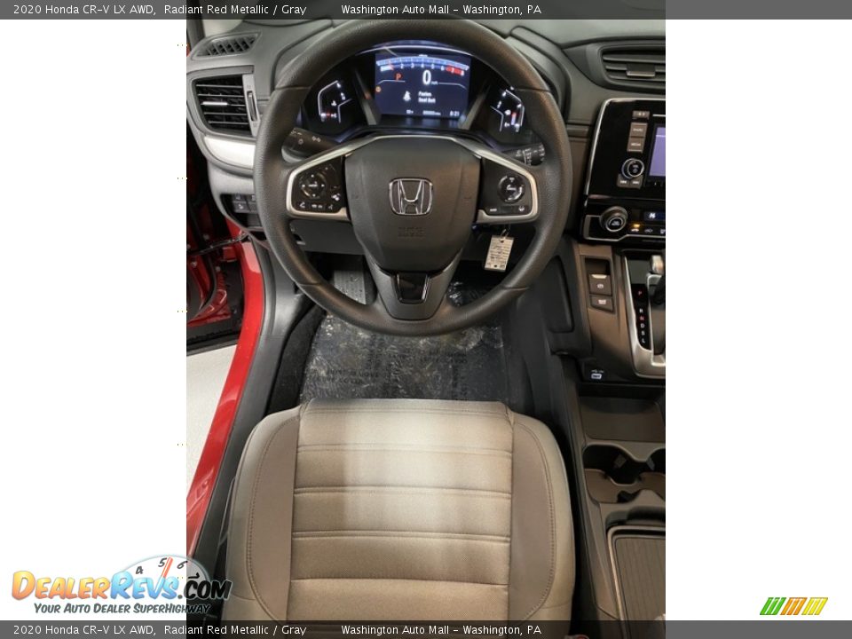 2020 Honda CR-V LX AWD Radiant Red Metallic / Gray Photo #13