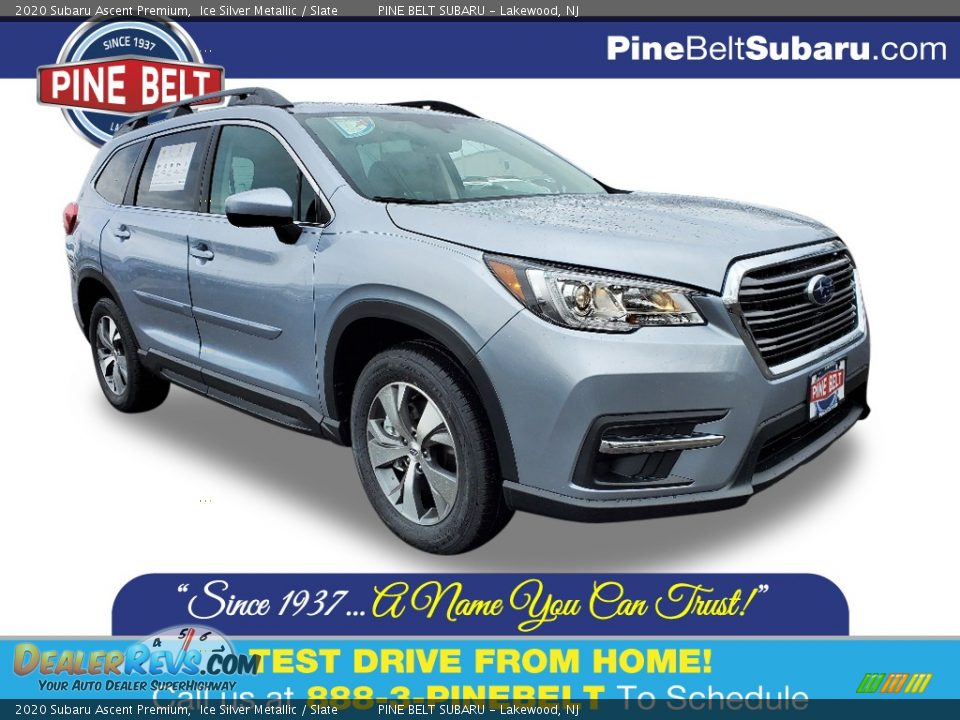 2020 Subaru Ascent Premium Ice Silver Metallic / Slate Photo #1