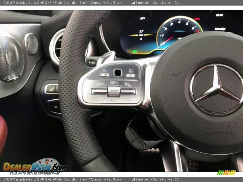 2020 Mercedes-Benz C AMG 43 4Matic Cabriolet Steering Wheel Photo #18