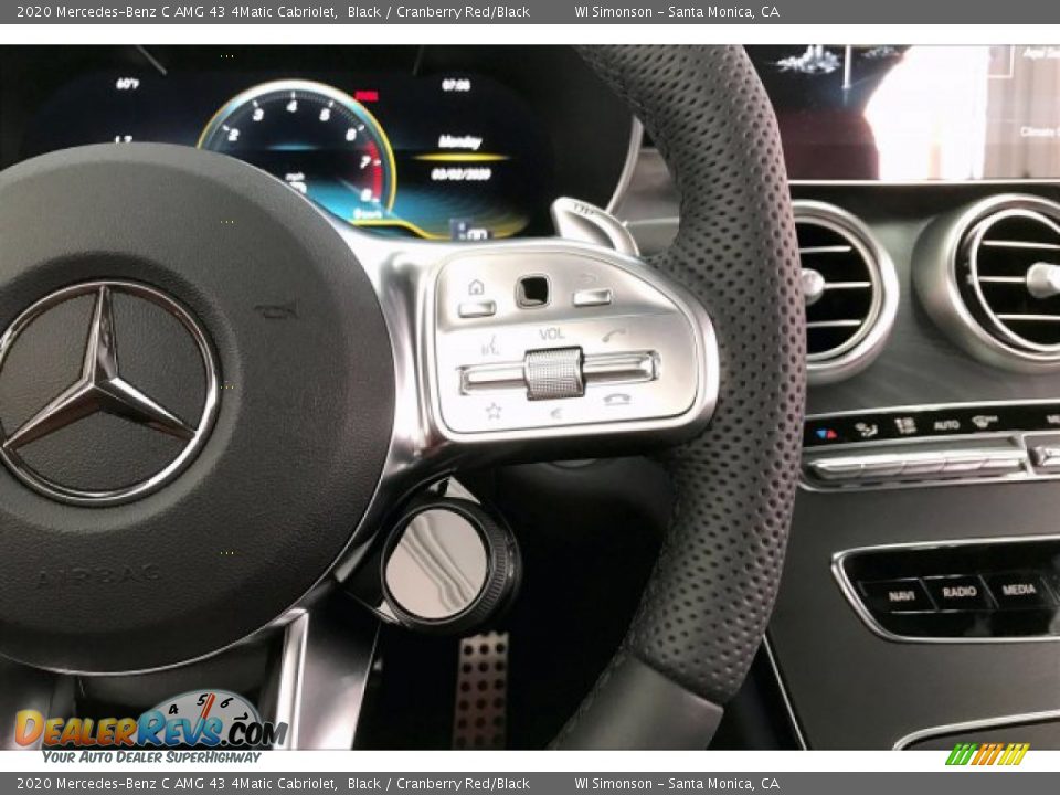 2020 Mercedes-Benz C AMG 43 4Matic Cabriolet Steering Wheel Photo #19