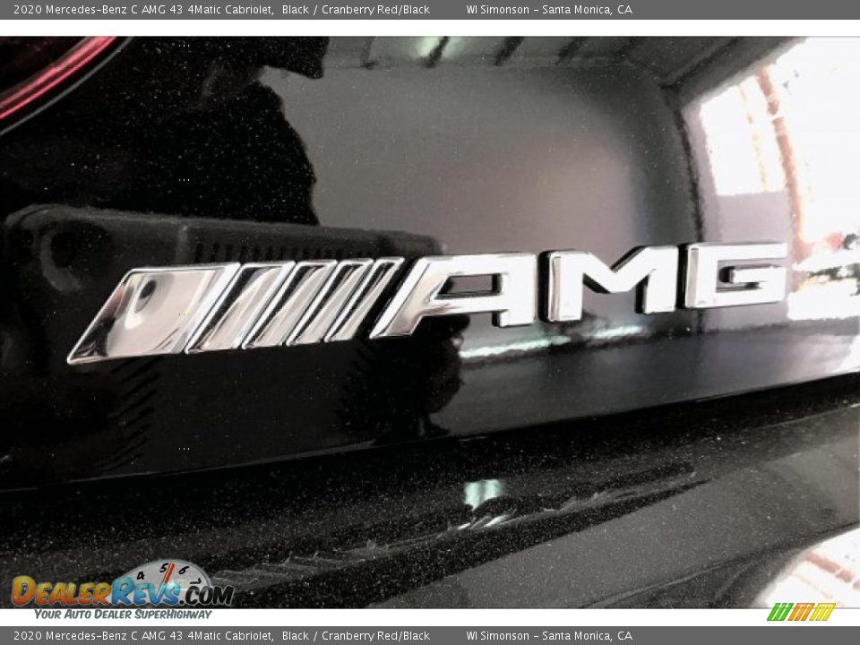 2020 Mercedes-Benz C AMG 43 4Matic Cabriolet Black / Cranberry Red/Black Photo #27