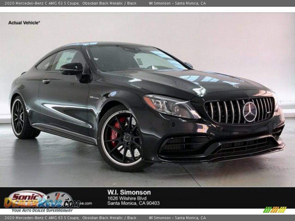 2020 Mercedes-Benz C AMG 63 S Coupe Obsidian Black Metallic / Black Photo #1