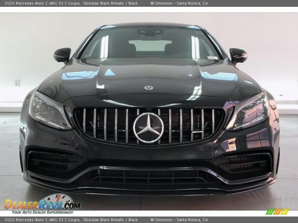 2020 Mercedes-Benz C AMG 63 S Coupe Obsidian Black Metallic / Black Photo #2
