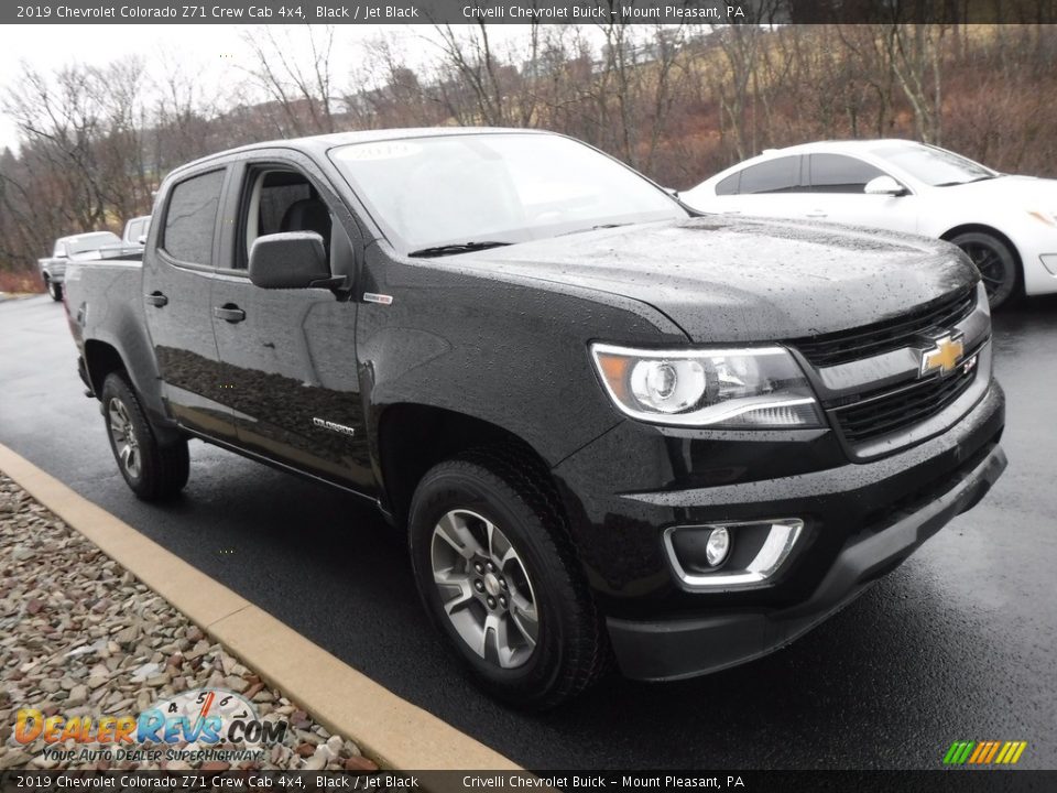 2019 Chevrolet Colorado Z71 Crew Cab 4x4 Black / Jet Black Photo #7