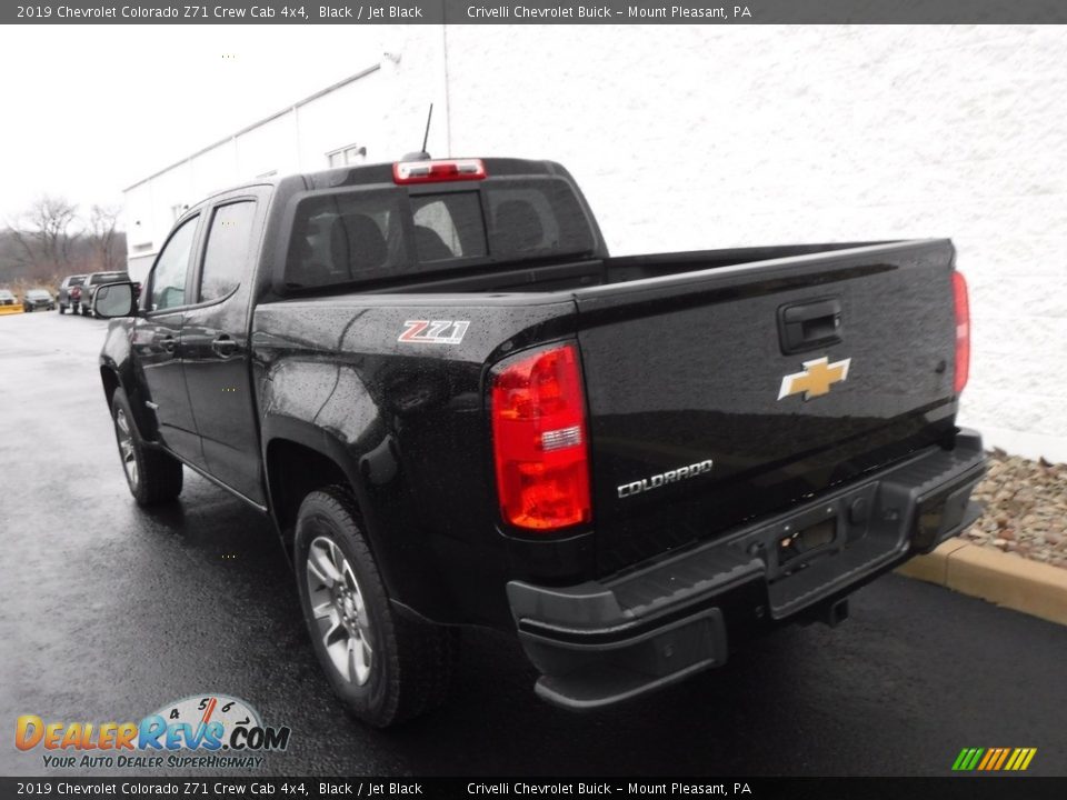 2019 Chevrolet Colorado Z71 Crew Cab 4x4 Black / Jet Black Photo #11