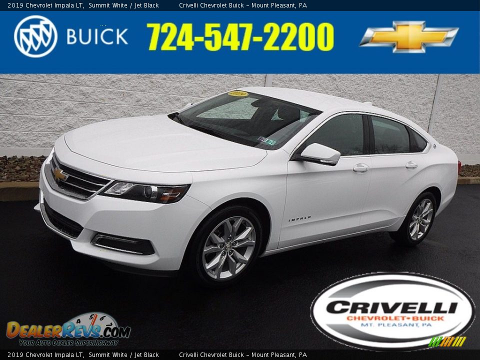 2019 Chevrolet Impala LT Summit White / Jet Black Photo #1