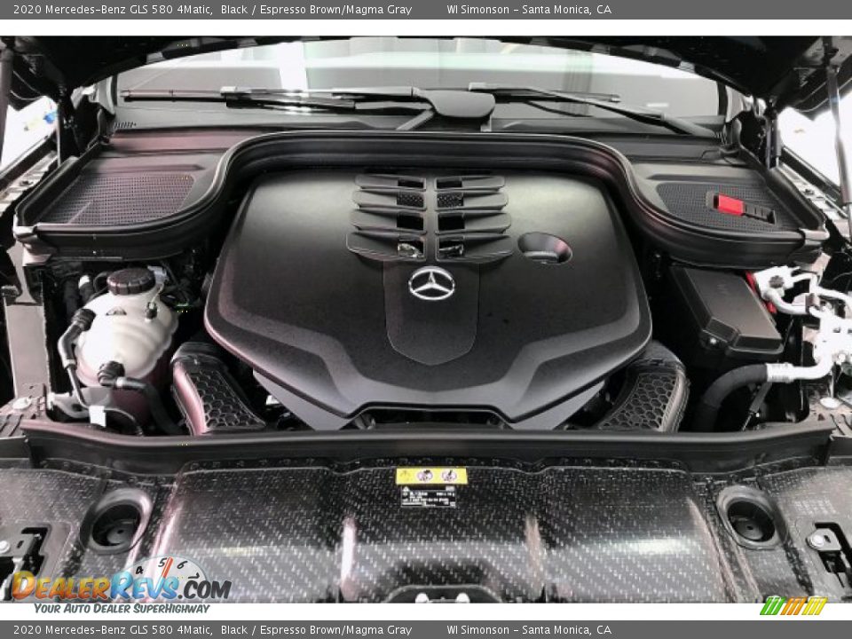 2020 Mercedes-Benz GLS 580 4Matic Black / Espresso Brown/Magma Gray Photo #8