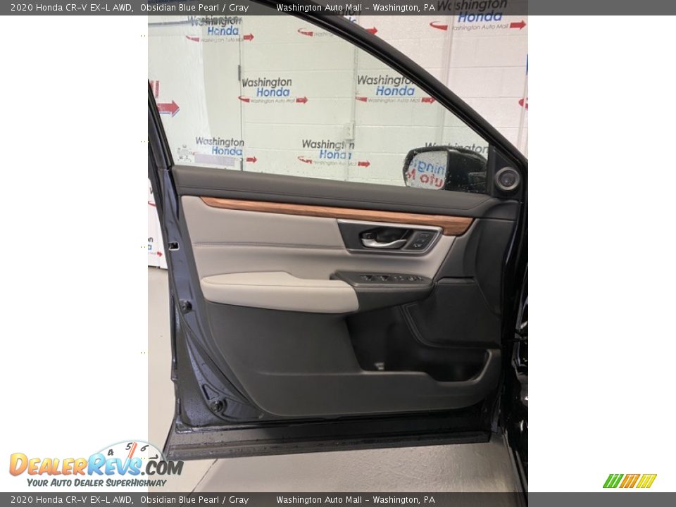 2020 Honda CR-V EX-L AWD Obsidian Blue Pearl / Gray Photo #10