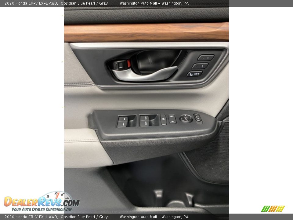 2020 Honda CR-V EX-L AWD Obsidian Blue Pearl / Gray Photo #11