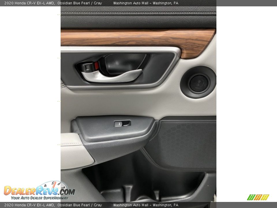 2020 Honda CR-V EX-L AWD Obsidian Blue Pearl / Gray Photo #16