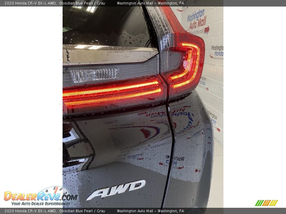 2020 Honda CR-V EX-L AWD Obsidian Blue Pearl / Gray Photo #23