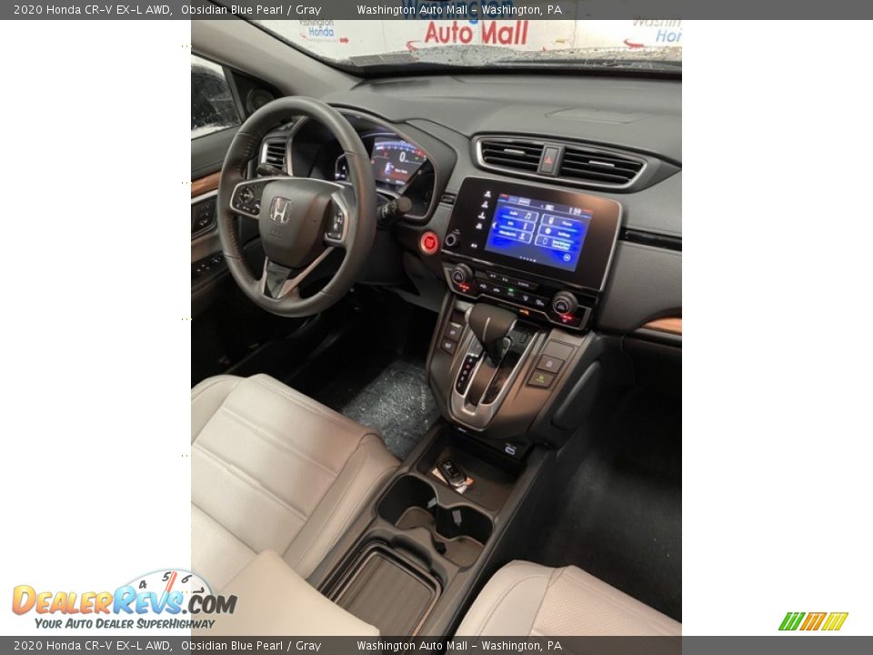 2020 Honda CR-V EX-L AWD Obsidian Blue Pearl / Gray Photo #24