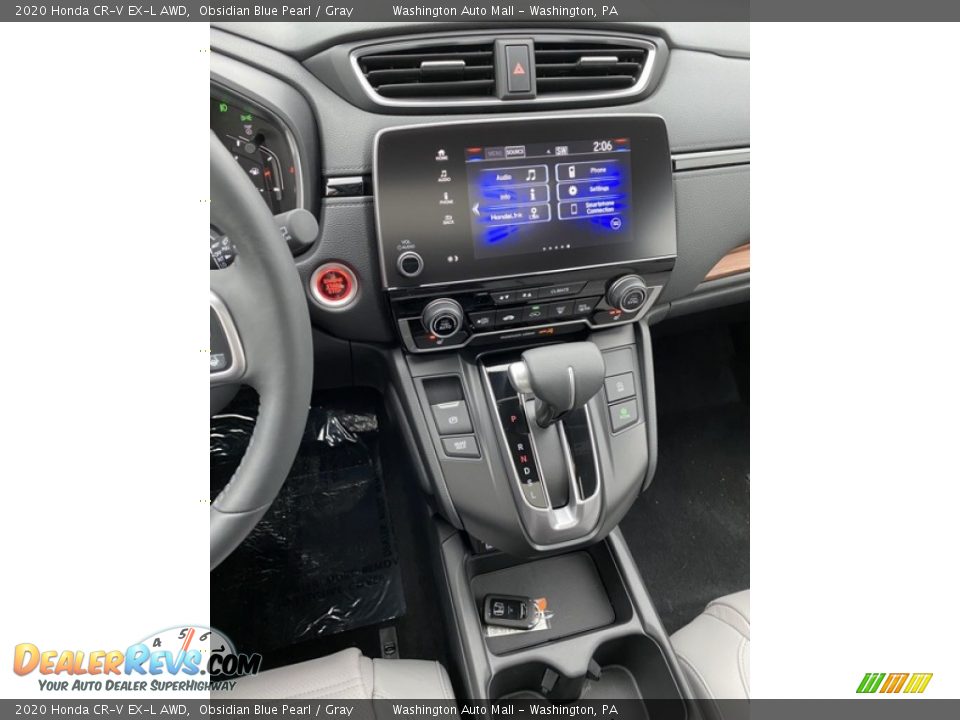 2020 Honda CR-V EX-L AWD Obsidian Blue Pearl / Gray Photo #28