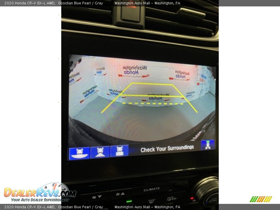 2020 Honda CR-V EX-L AWD Obsidian Blue Pearl / Gray Photo #29