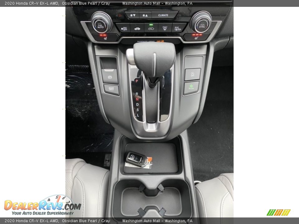 2020 Honda CR-V EX-L AWD Obsidian Blue Pearl / Gray Photo #30