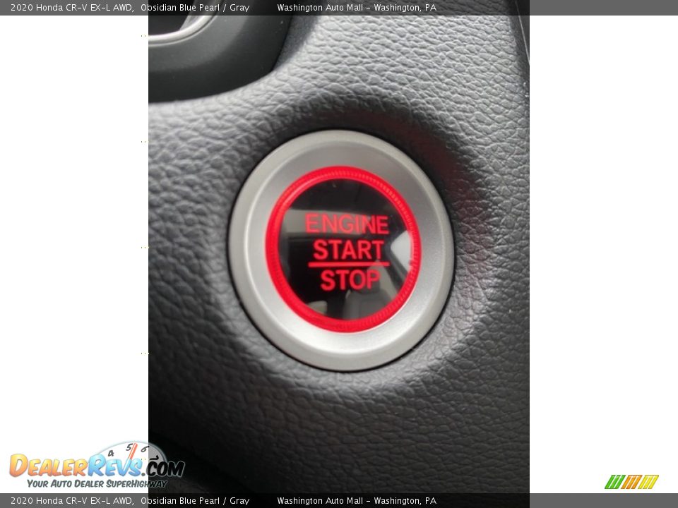 2020 Honda CR-V EX-L AWD Obsidian Blue Pearl / Gray Photo #32