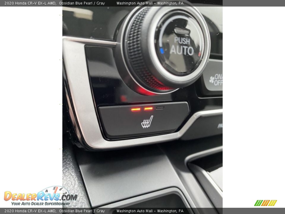 2020 Honda CR-V EX-L AWD Obsidian Blue Pearl / Gray Photo #33