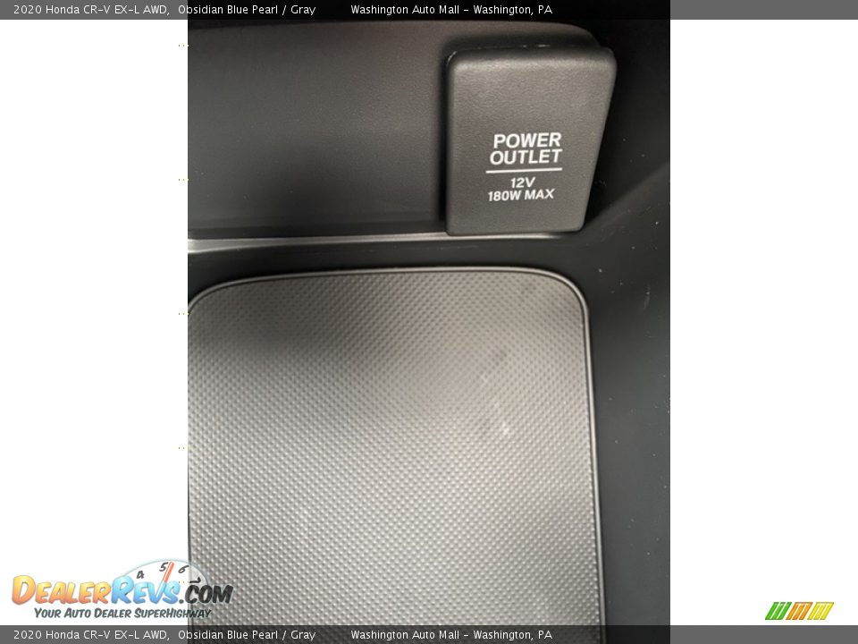 2020 Honda CR-V EX-L AWD Obsidian Blue Pearl / Gray Photo #35