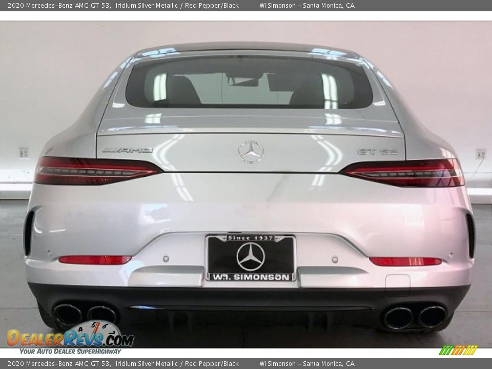 2020 Mercedes-Benz AMG GT 53 Iridium Silver Metallic / Red Pepper/Black Photo #3
