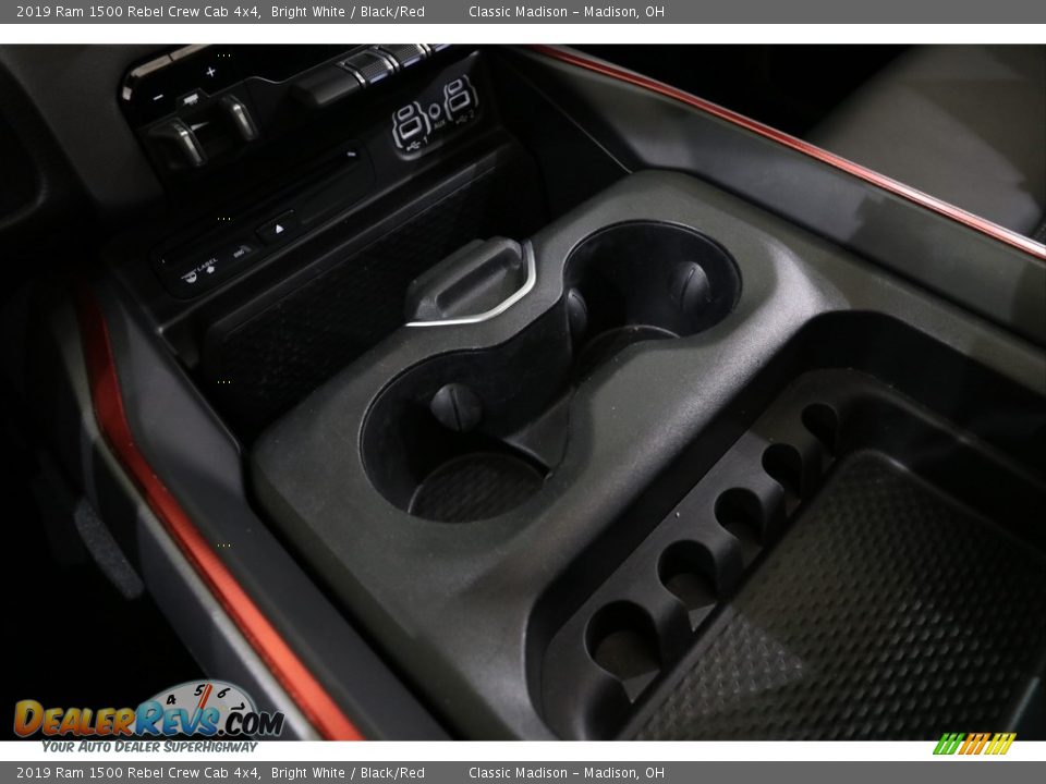 2019 Ram 1500 Rebel Crew Cab 4x4 Bright White / Black/Red Photo #23