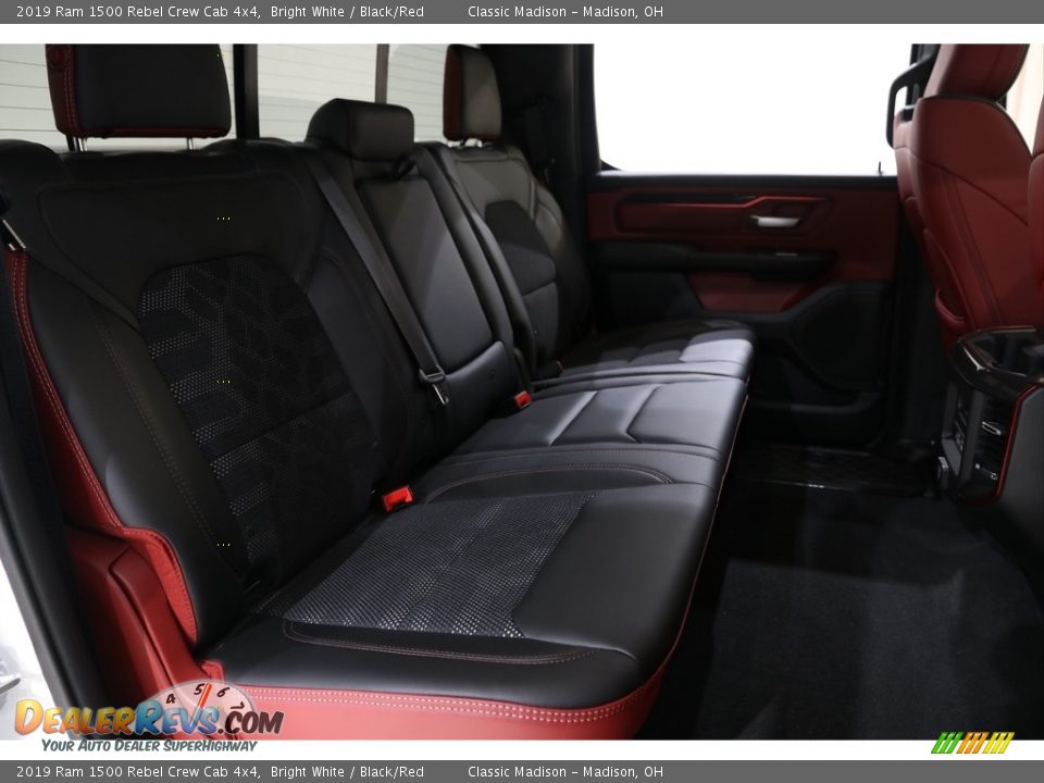2019 Ram 1500 Rebel Crew Cab 4x4 Bright White / Black/Red Photo #25
