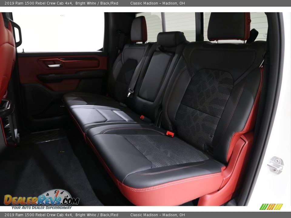 2019 Ram 1500 Rebel Crew Cab 4x4 Bright White / Black/Red Photo #27
