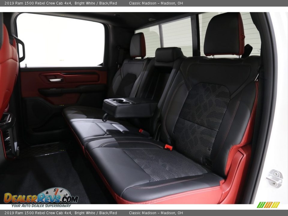 2019 Ram 1500 Rebel Crew Cab 4x4 Bright White / Black/Red Photo #28