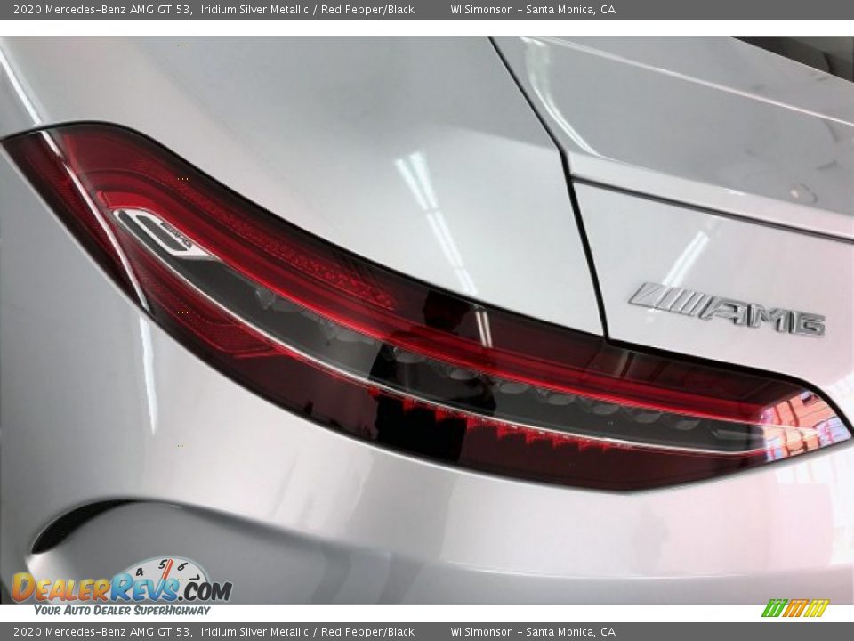 2020 Mercedes-Benz AMG GT 53 Iridium Silver Metallic / Red Pepper/Black Photo #26
