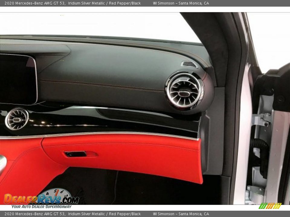 2020 Mercedes-Benz AMG GT 53 Iridium Silver Metallic / Red Pepper/Black Photo #28