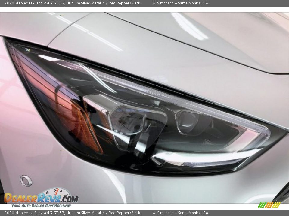 2020 Mercedes-Benz AMG GT 53 Iridium Silver Metallic / Red Pepper/Black Photo #32