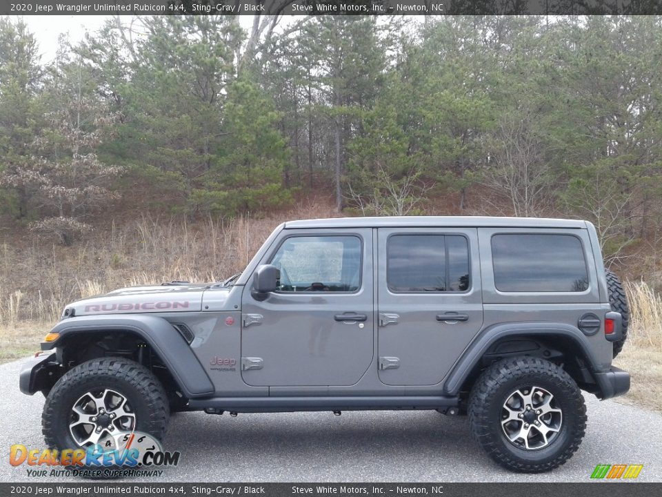 2020 Jeep Wrangler Unlimited Rubicon 4x4 Sting-Gray / Black Photo #1