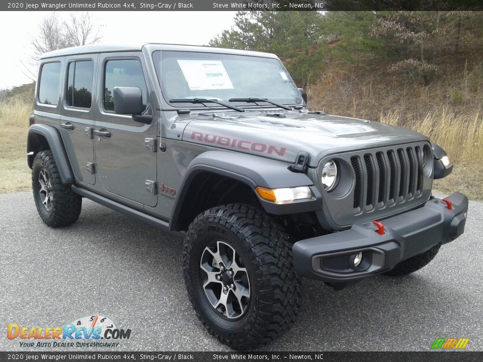2020 Jeep Wrangler Unlimited Rubicon 4x4 Sting-Gray / Black Photo #4