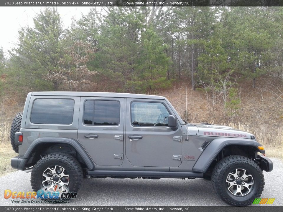 2020 Jeep Wrangler Unlimited Rubicon 4x4 Sting-Gray / Black Photo #5